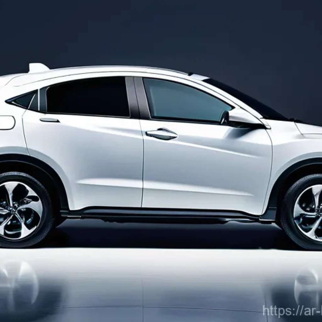 혼다 HR V 하이브리드 출시 소식 - A sleek, modern Honda HR-V e:HEV SUV, showcasing its bold front grille and elegant, flowing lines. T...
